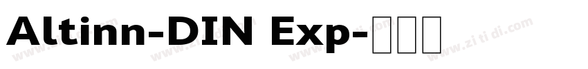 Altinn-DIN Exp字体转换
